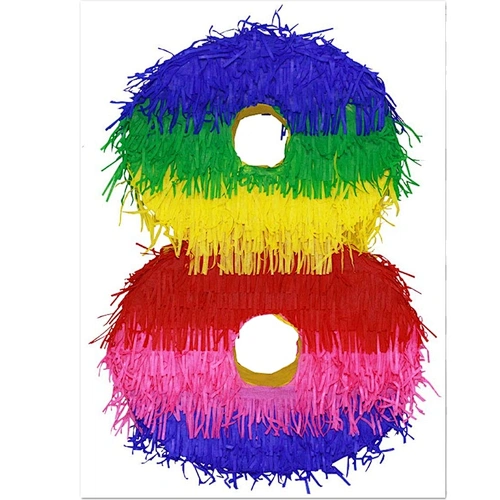 colorful number pinata