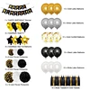 black and gold  birthday decoration
