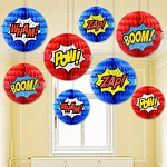 Superhero hanging paper honeycomb