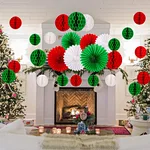 decoration christmas honeycomb paper fan paper bal