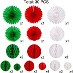 decoration christmas honeycomb paper fan paper bal