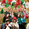 Christmas party decoration Star Lanterns Paper Fans paper honeycomb