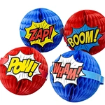 Superhero hanging paper honeycomb