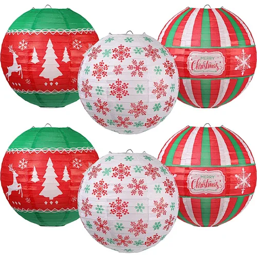 paper Christmas Hanging Paper Lanterns