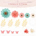 white set decoration paper flower