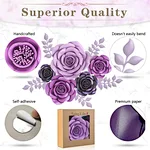 wedding purple theme paper flower decoration