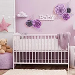 wedding purple theme paper flower decoration