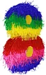 colorful number pinata