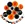 black and orange color halloween decoration kits
