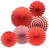 red paper fan new year decoration