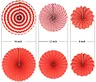 red paper fan new year decoration