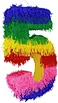 Number design pinata