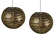 Gold sequin fabric lantern