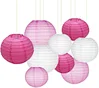 pink color Valentine party decoration paper lantern