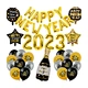 golden foil balloon for new year decoration