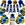 golden and blue Graduation Party Decorations