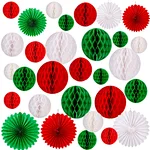 decoration christmas honeycomb paper fan paper bal