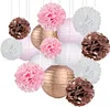 wedding valentine's day brithday party decor paper lantern pompom sets