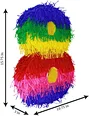 colorful number pinata
