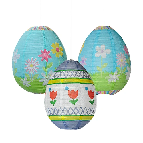 Easter egg paper lanterns