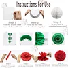 Christmas party decoration Star Lanterns Paper Fans paper honeycomb