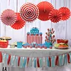 red paper fan new year decoration