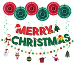 christmas decoration paper fan paper swirl