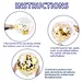 gloden and navy blue birthday party paper decoration sets