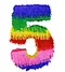 Number design pinata