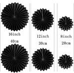 Black and Orange paper fan decoration