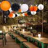 Paper Lanterns and Pom Pom Balls Hanging Decoration