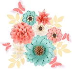white set decoration paper flower