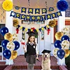 golden and navy latex balloon for graduation party decoration