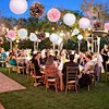 wedding valentine's day brithday party decor paper lantern pompom sets