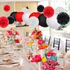 black red white combine christmas paper decoration ornament