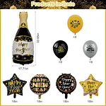 golden foil balloon for new year decoration