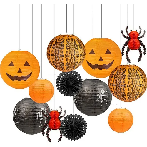 paper halloween decorations sets