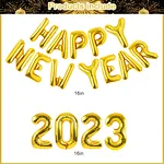 golden foil balloon for new year decoration