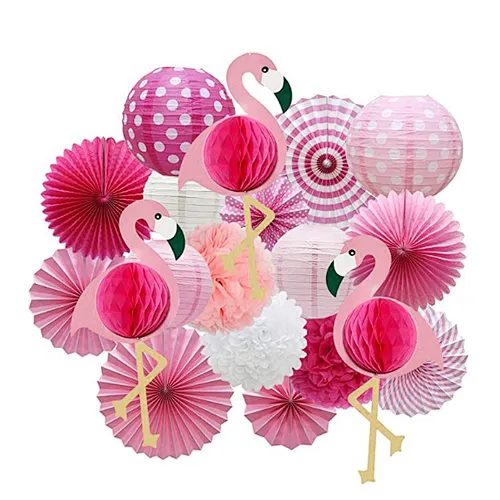 paper flower paper pomppoms paper