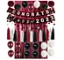 dark foil rose  Graduation Celebration Decorations
