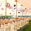 wedding valentine's day brithday party decor paper lantern pompom sets