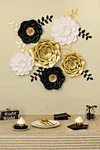 3D golden Paper Flower Decoration