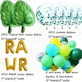 Dinosaur Party Decoration  Banners Cake Toppers Tattoos  tropical Palm Leaves