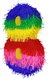 birthday colorful number pinata decoration