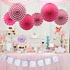 all paper fan for party decoration