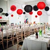 black red white combine christmas paper decoration ornament