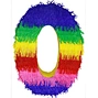 colorful number pinata
