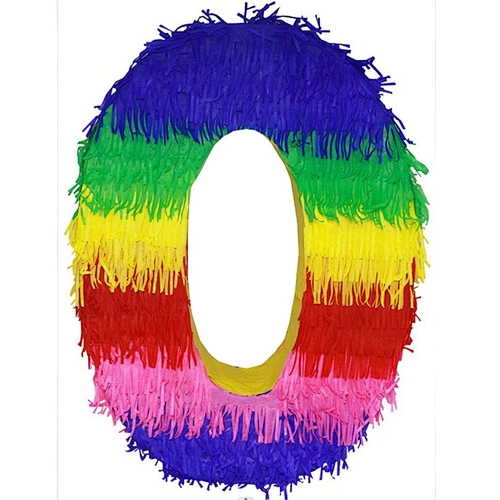 HKH Fiesta  Kids Birthday  Celebration decoration Colorful Number Zero Pinata