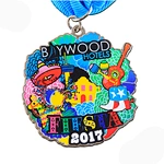 LOW MINIMUM CUSTOM METAL FIESTA MEDALS