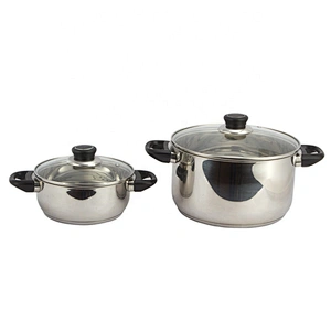stainless steel cooking stock pots hot pot casserole set with lid